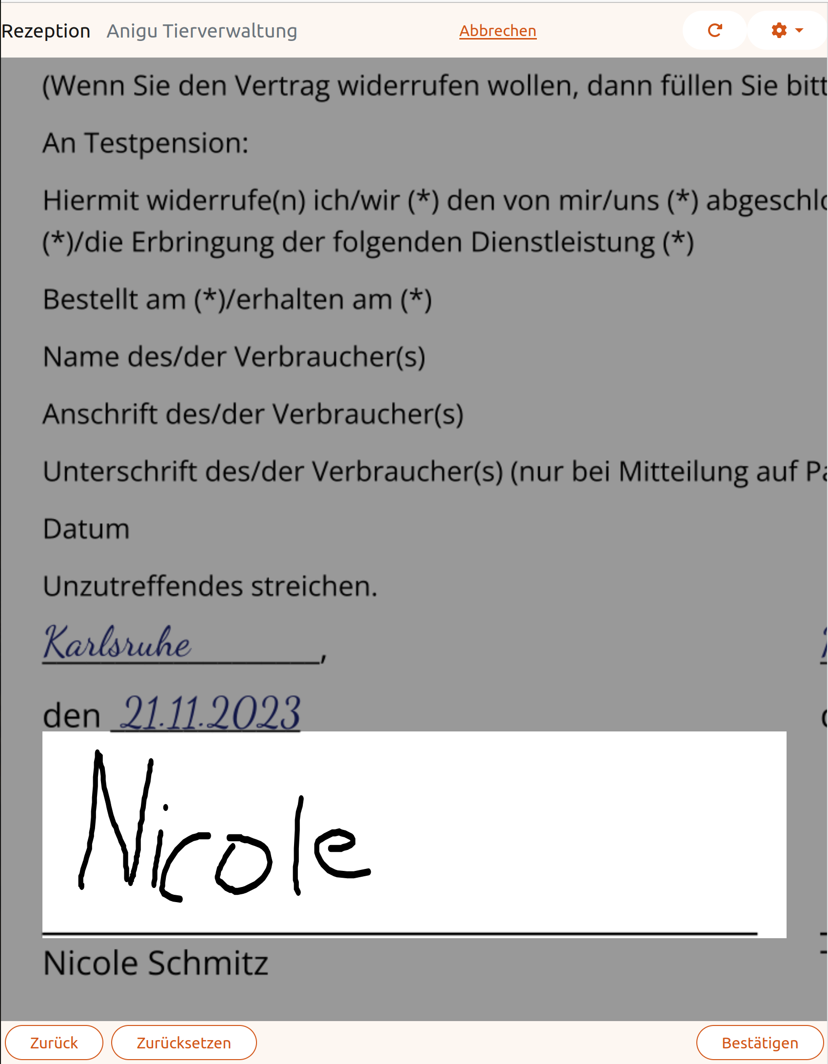 Als unterschrieben markieren